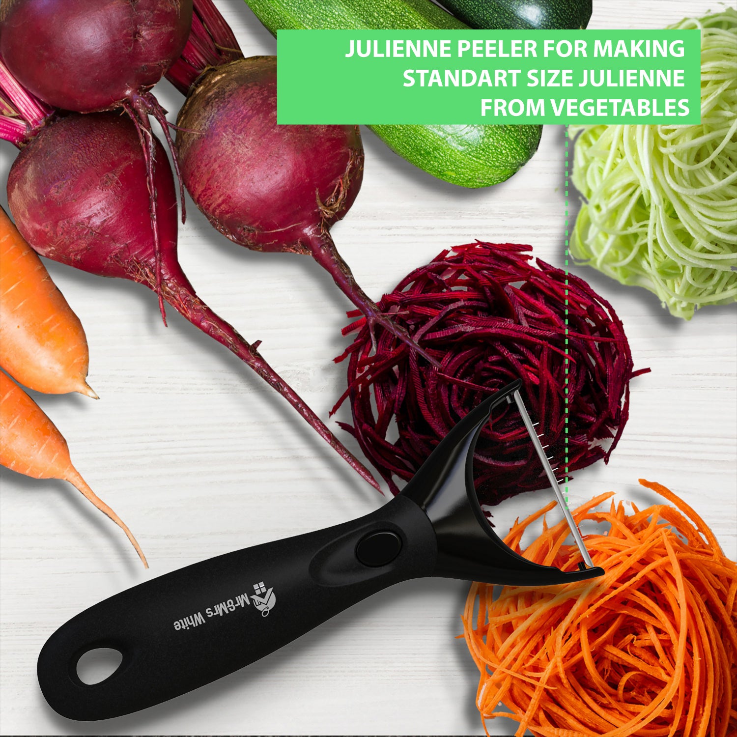 Mainstays 3-Piece Peeler Set with Serrated, Straight, and Julienne Blades,  Assorted Colors